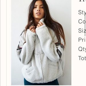 Free people trail babe fleece